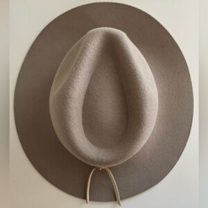 Brixton Wesley Wool Fedora in Light Tan- Size XS